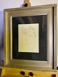 Pablo Picasso After Vollard Suite Custom Framed & Matted Etching Old Sculptor II. This is part of Picasso’s Vollard...