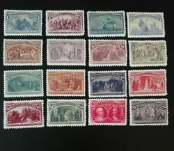 SC# 230-245 US 1893 Columbian Exposition Stamp Reproduction Place Holders.