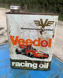 Ancien Bidon dHuile Vide Veedol Voiture de Course Racing Oil Décoration Garage. Bon état ,à nettoyer ……..DANS...