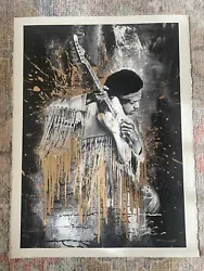 Jimi Hendrix (Gold), 2015Screen print in colors on paper30 × 22 1/4 in76.2 × 56.5 cmEdition of 70Great condition....
