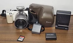 Scratches inside lens. - Dents and scratches on lens. -Carrying Case Sony. -Flash HVL-F7S w/case. -1 battery (no...