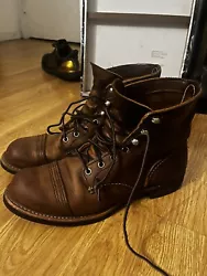 Great high quality boots in very good condition. Does have signs of wear and patina. Looks and feels great, Goodyear...