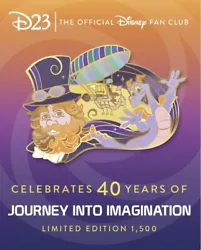 DISNEY D23 JOURNEY INTO IMAGINATION PIN 2023 LIMITED EDITION 1500 FIGMENT NEWPlease note this is a preorder and will...