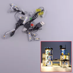 LED Light Kit Fit for 60141 City Series Police Station Bricks Toy. Compatible With: fit for LEGO 60141 City Series...