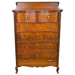 We are pleased to be offering today this beautiful original finish oak tall chest or gentleman’s chest with the...