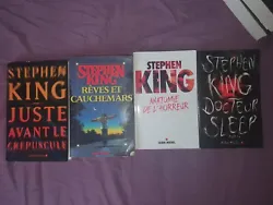 Vends livres de Stephen King  Lots 4 livres - 32€ (Possibilité de faire dautres lots)  A lunité :  - Juste avant le...