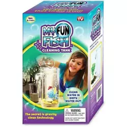 The As Seen on TV My Fun Fish Tank uses gravity cleaning technology to clean itself. It makes a perfect,...