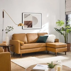 The ottoman can be moved to either side of the 3-seater sofa, making this an interchangeable sectional. Covered in...