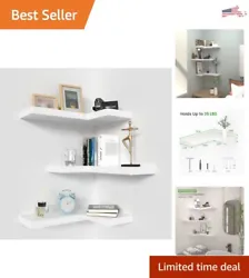 REAL Floating Corner Shelves. Unlike traditional shelves, our invisible brackets design creates a clean and modern...