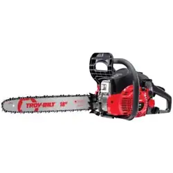 Troy-Bilt 41AY4218766 18 in. Gas Chainsaw New. The TB4218 gas chainsaw features a 42cc, full crank, 2-cycle engine. The...