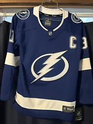 Official Steven Stamkos Lightning YOUTH Premier Breakaway Jersey L/XL. Brand new with tags