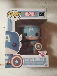 Captain America 75th Anniversary Funko Pop Marvel Sepia 159 w protector.