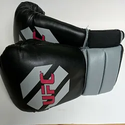 UFC Branded Boxing Training Gloves 14 oz Black Gray.