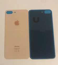 Vitre Arriere Iphone 8 Plus + Logo - orBIG HOLE (trou large.sans démontage de la lentille)NeufEnvoi sous 24h