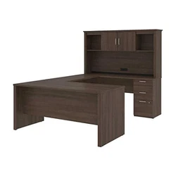 Can be set up as a U-Shaped Desk or as 2 desks: an L-Shaped Desk and a Desk Shell. Elegant moldings create a...