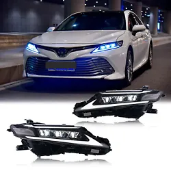 High Quality: Headlights For Toyota Camry 8Th Gen 2018-2022, Premium LEDs Upgrades All Positions On Factory Headlight...