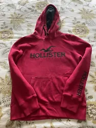 Hollister Pullover Sweat Shirt. The size is small and the color is dark red. Sweat shirt is in excellent condition