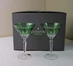 Waterford Clarendon Stem Ruby Red Martini Glass.