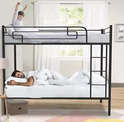 Upgraded Design For Safety - Made of high-quality sturdy steel, the DreamBuck twin bunk bed can hold the maximum weight...