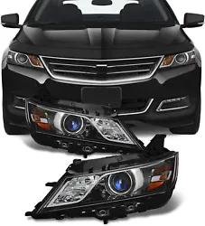 Compatible With 2014-2020 Chevy Impala. Type:Halogen Headlights. Parts for Impala. NOT Compatible with Factory Halogen...
