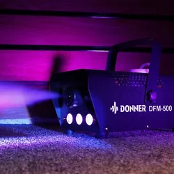 Power Output: 500W. Donner Fog Machine DFM-500 with light is designed to create a party atmosphere for you and your...