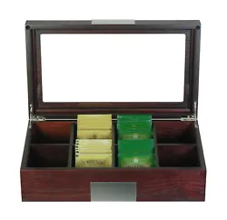 Entertain in style and present your finest teas in a case worthy of your collection. CONSTRUCTION: Modern LUXE case...