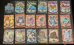 Pokémon 1999 Topps Card Lot Includes foilsMostly LP but condition ranges