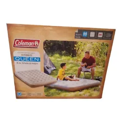 Coleman Queen Size Comfortsmart Airbed 8 inch Single High NO PUMP. Brand new in sealed box.