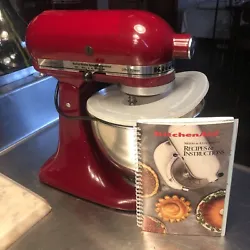 KitchenAid KSM90RC 300-Watt Ultra Power 4-1/2 Quart Stand Mixer Red. Variations in color, minor scratches and signs of...