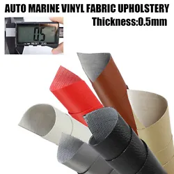 0.5mm Thick Auto Marine Boat Vinyl Upholstery Faux Leather Fabric. Marine Vinyl Fabric Marine Vinyl is also Waterproof,...