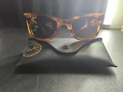 Ray bans are in excellent condition. Well kept, no damage, no marks, no scratches, case also in excellent condition and...