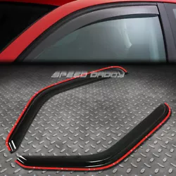 These side window visor deflectors have an aerodynamic design that redirects air past your window, keeping rain and...