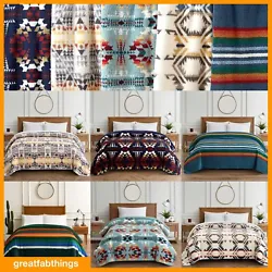 Add texture and pattern to your room with the Sherpa Fleece Blanket by Pendleton. This blanket features a printed soft...