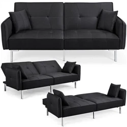 Color: black; Materials: linen, sponge, metal, plastic, plywood; Certification: TB 117-2013 Flammability Standard. Sofa...