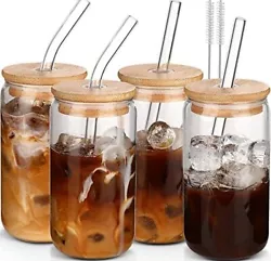 Clear glass body to DIY any decoration you want to make your unique glass coffee tumbler. The iced coffee glasses are...