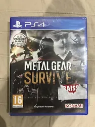 Metal Gear SurvivePour PS4NEUF, scellé, sous blister un peu déchiré en bas à droite (voir photos)FR PalEnvoie...