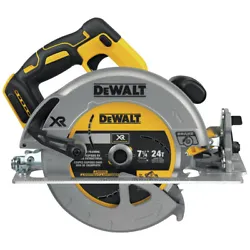 Model DCS570B. Dewalt 20V MAX Li-Ion 7-1/4 in. Cordless Circular Saw (Tool Only). Ease of Use - Bevel capacity up to 57...