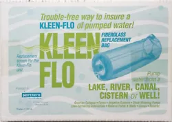 The Kleen Flo Intake Screen allows you to pump water from a lake, river, canal, cistern or well. Screen is heavy-duty,...