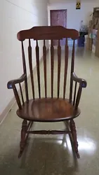 LOCAL PICKUP ONLY!!!  Adult Wood Rocking Chair - Preowned - solid wood - a few marks on the seat not deep or too...