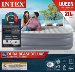 Provide unexpected guests with a comfortable place to get a good night of sleep with this Intex Queen 20