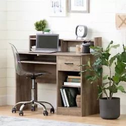 Designed to maximize storage, this Axess computer desk is the perfect answer to organizing clutter. It features a...