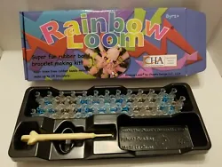 Rainbow Loom Rubber Band Making Kit w/ Extra Bands. Slightly used,  Box is damaged.