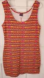 * Pre-owned in great condition   Hello Kitty Sanrio Bodycon Dress (Size: Large, Multicolored Pink