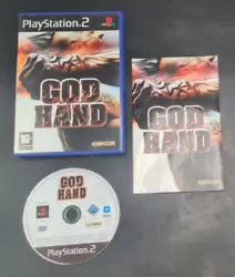 Jeu God Hand pour Sony Playstation 2 PAL FRA vendu dans sa boîte avec sa notice dorigine. Lensemble est ici en très...