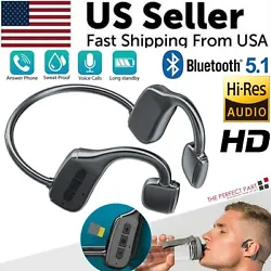 Type: Open Ear Bone Conduction Wireless. Bone conduction is an open voice, which transmits sound directly to the ear...