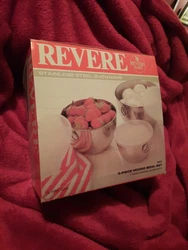 REVERE WARE Set of 3 Stainless Steel Mixing Bowls D Rings - EXCELLENT CONDITION.