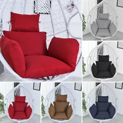 Soft Hanging Swing Seat Chair Cushion Garden Patio Thick Filling Hammock Pillow. Filled with padded 6D hollow cotton,...