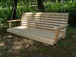 Our Swings are 100% Handcrafted and Made From High Quality Cypress Wood. Cypress Wood also has a Natural Beauty That...