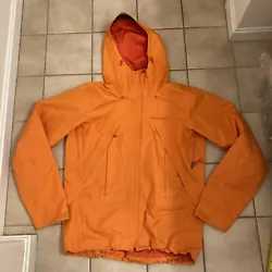 Vintage Patagonia Mens Storm Jacket Size Medium Orange h2no 84999 Retails $249. Note: Item has some stains as seen in...
