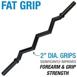 Body-Solid Tools Fat Curl Bar. Significantly improves forearm and grip strength compared to standard grip curl bars....